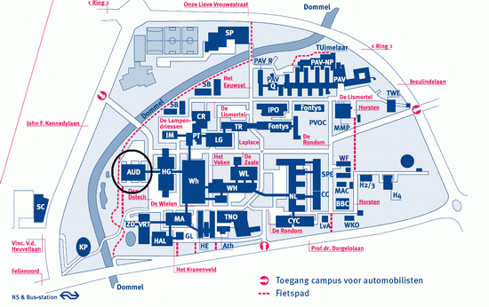 plattegrond Technische Universiteit Eindhoven